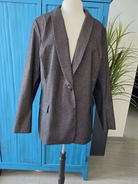Lane Bryant Black Sparkle Blazer